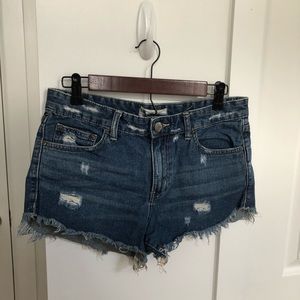 Free People Mid-Rise Jean Shorts
